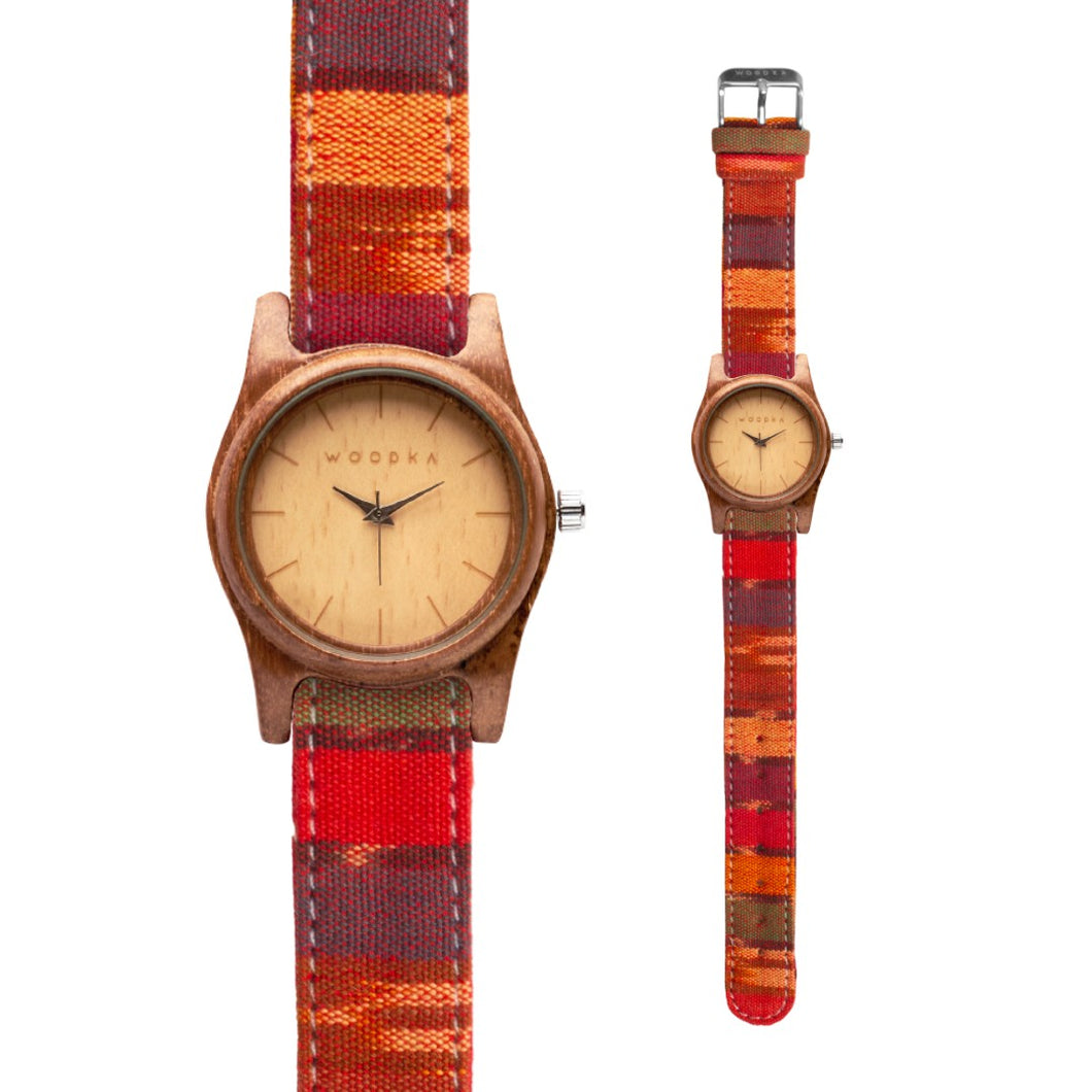 Mini Loca Jati & Solara Orange Tenun