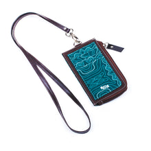 Load image into Gallery viewer, Zipper Id Card Wallet Contour Green
