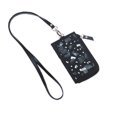 Load image into Gallery viewer, Zipper Id Card Wallet Spectrum Black
