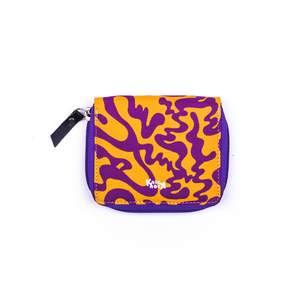 Zipper Wallet SMF Purple Yellow