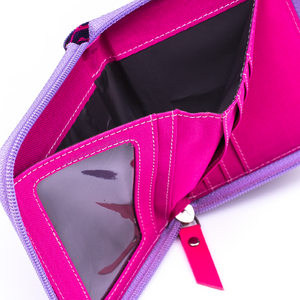 Zipper Wallet Bloem Pink Purple